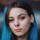 16G 1/4 Peace Sign Skeleton Tragus Cartilage Earring by Onyx O