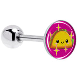 Mexican Fiesta Cute Taco Barbell Tongue Ring by Onyx O - BodyCandy - Flyclothing LLC
