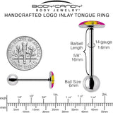 Mexican Fiesta Cute Taco Barbell Tongue Ring by Onyx O - BodyCandy - Flyclothing LLC