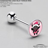 Krampus Cutie Holiday Barbell Tongue Ring by Onyx O