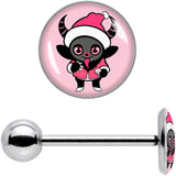 Krampus Cutie Holiday Barbell Tongue Ring by Onyx O