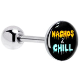 Nachos and Chill Barbell Tongue Ring by Onyx O - BodyCandy - Flyclothing LLC