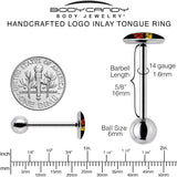 Spicy and Saucy Barbell Tongue Ring by Onyx O - BodyCandy - Flyclothing LLC