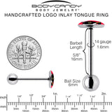 Stabby Cat Barbell Tongue Ring by Onyx O