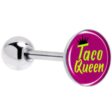 Taco Queen Barbell Tongue Ring by Onyx O - BodyCandy - Flyclothing LLC