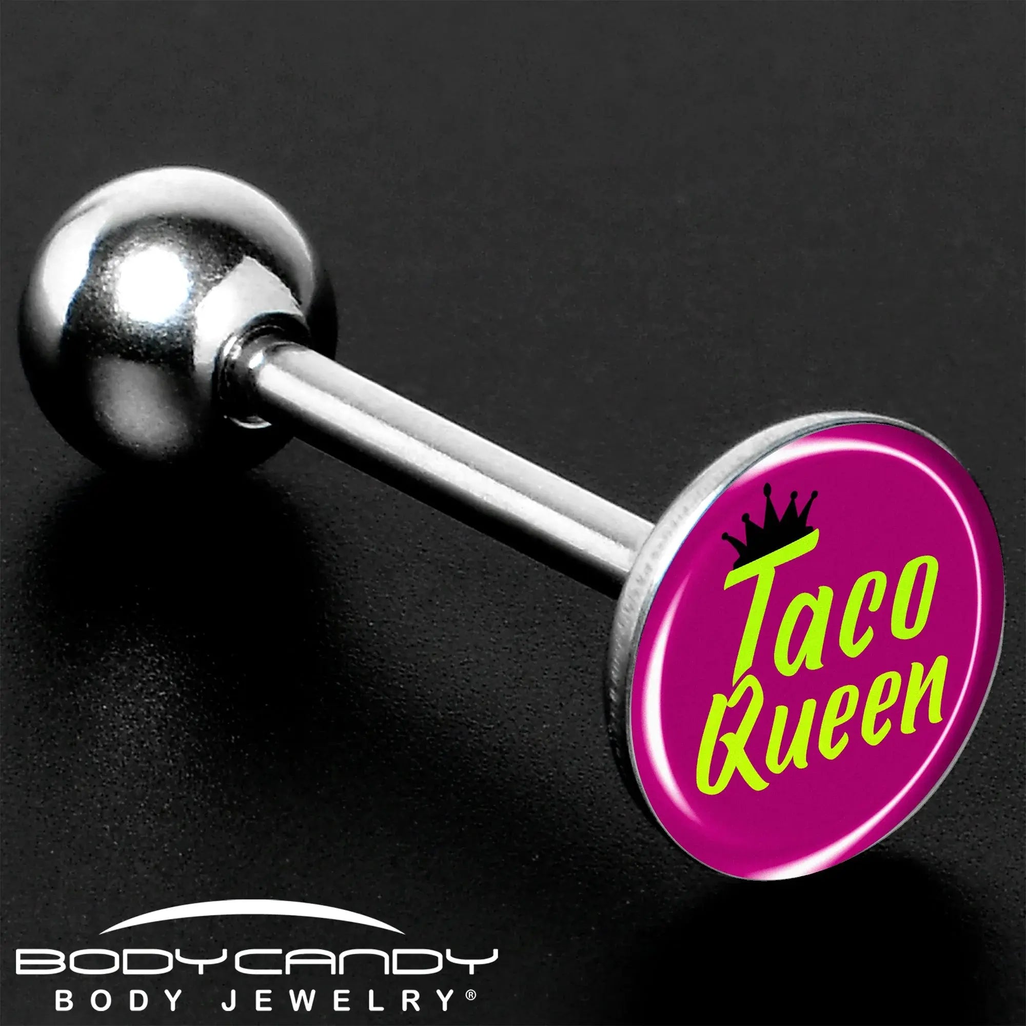 Taco Queen Barbell Tongue Ring by Onyx O - BodyCandy - Flyclothing LLC