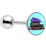 Holiday Christmas Hearse Barbell Tongue Ring by Onyx O