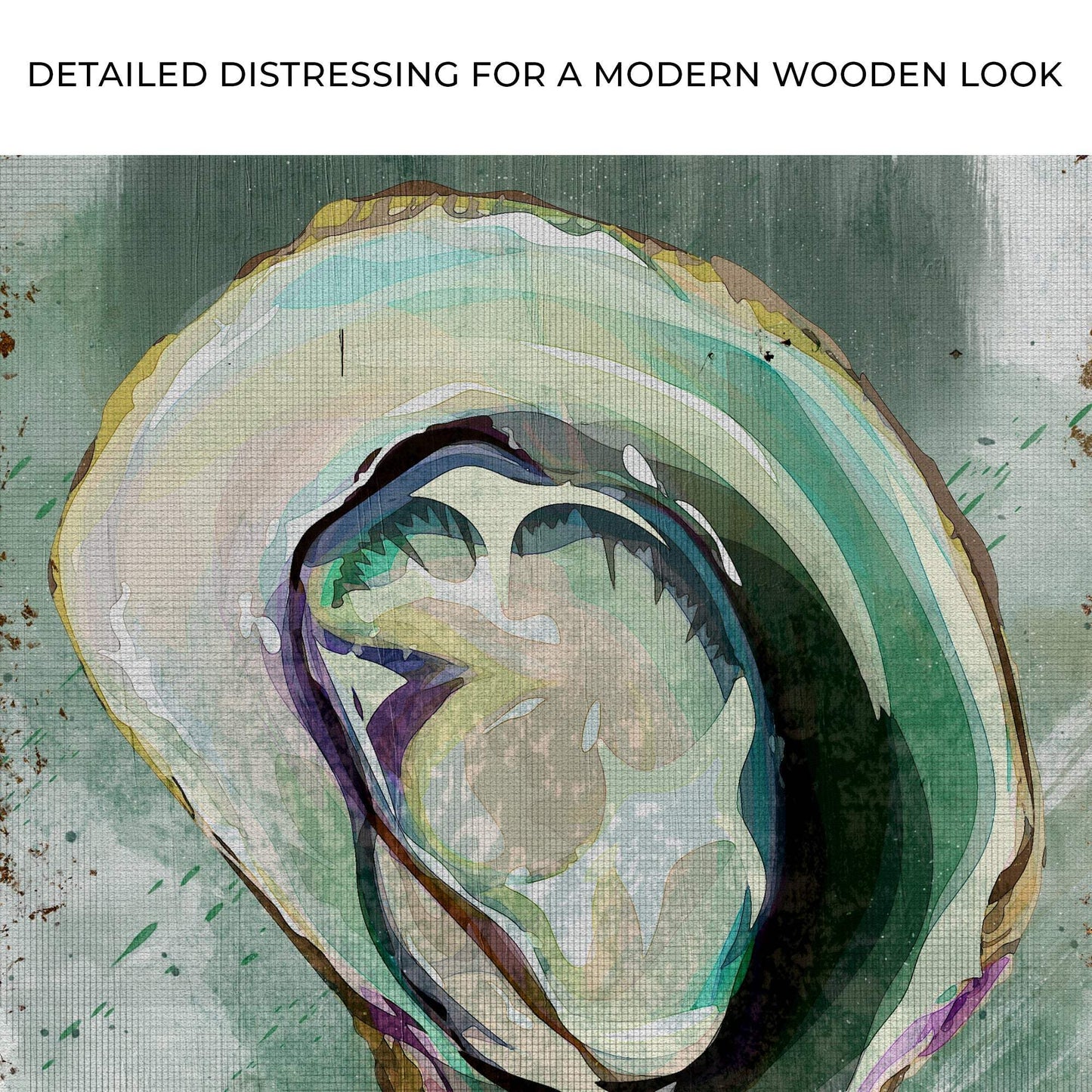 Oyster Shell Abstract Portrait Canvas Wall Art - Tailored Canvases - Flyclothing LLC