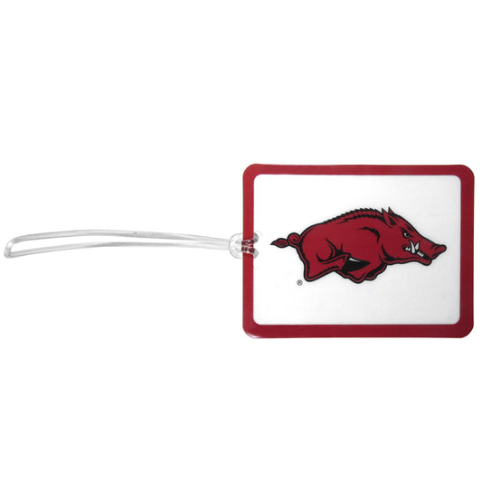 Arkansas Razorbacks Vinyl Luggage Tag - Arkansas Razorbacks - Flyclothing LLC