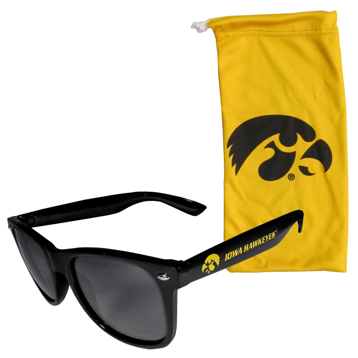 Iowa Hawkeyes Beachfarer Sunglasses w/Bag