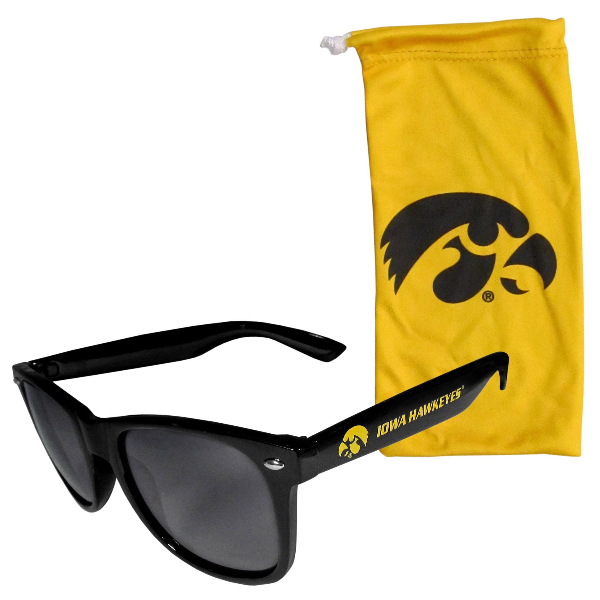 Iowa Hawkeyes Beachfarer Sunglasses w/Bag