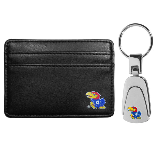 Kansas Jayhawks Weekend Wallet & Steel Key Chain - Kansas Jayhawks - Flyclothing LLC