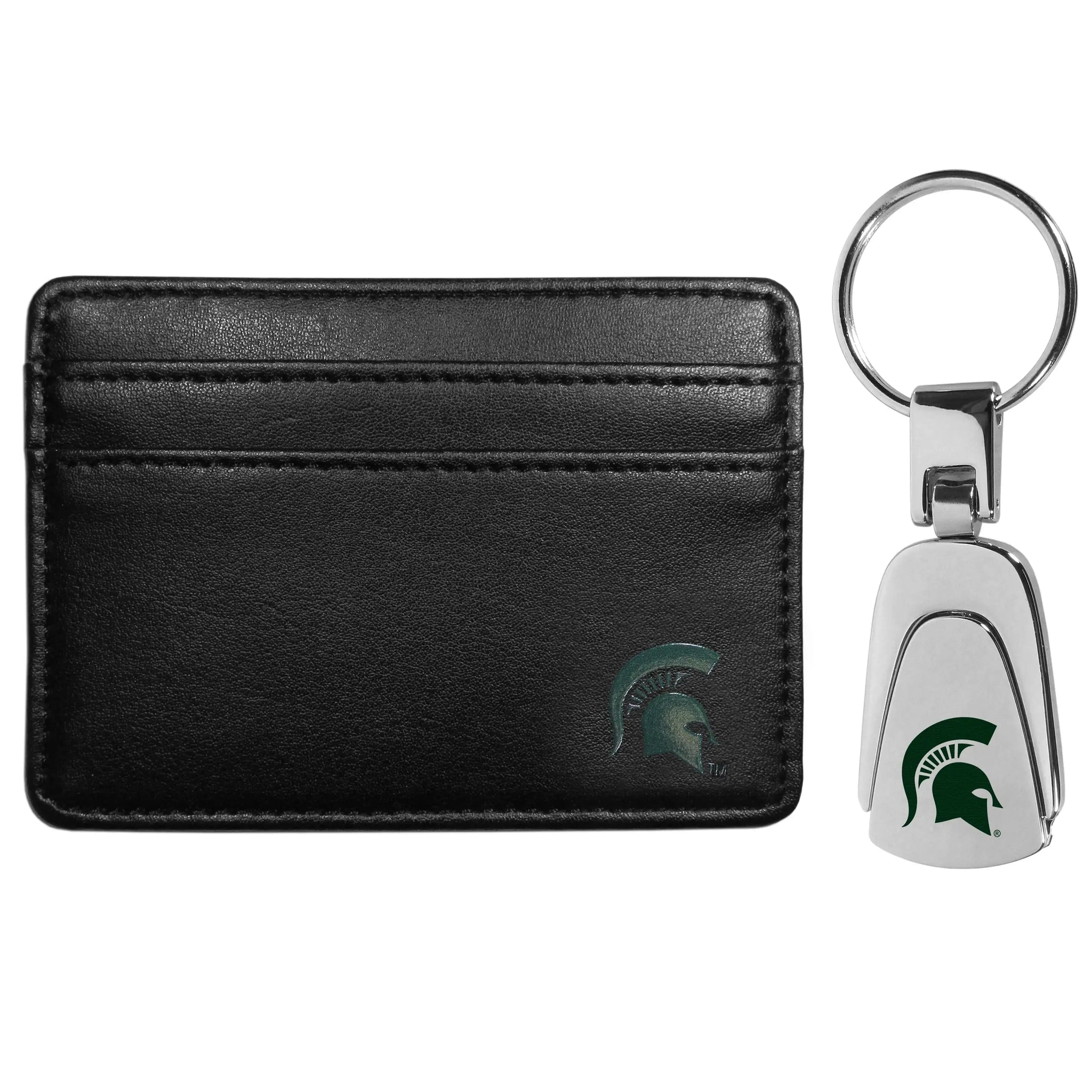 Michigan St. Spartans Weekend Wallet & Steel Key Chain - Michigan St. Spartans - Flyclothing LLC