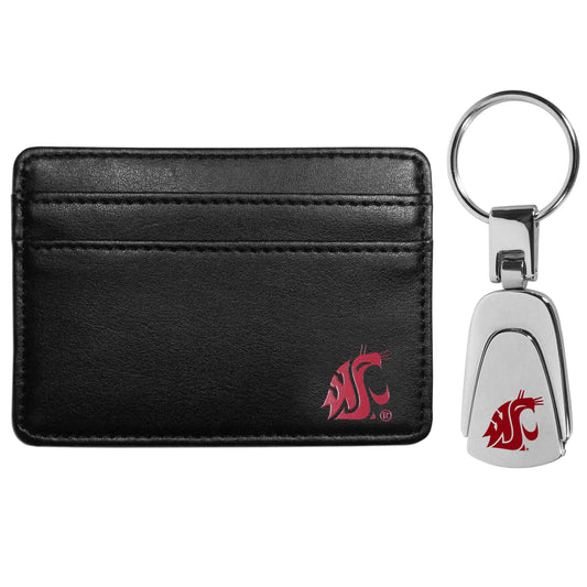 Washington St. Cougars Weekend Wallet & Steel Key Chain - Washington St. Cougars - Flyclothing LLC