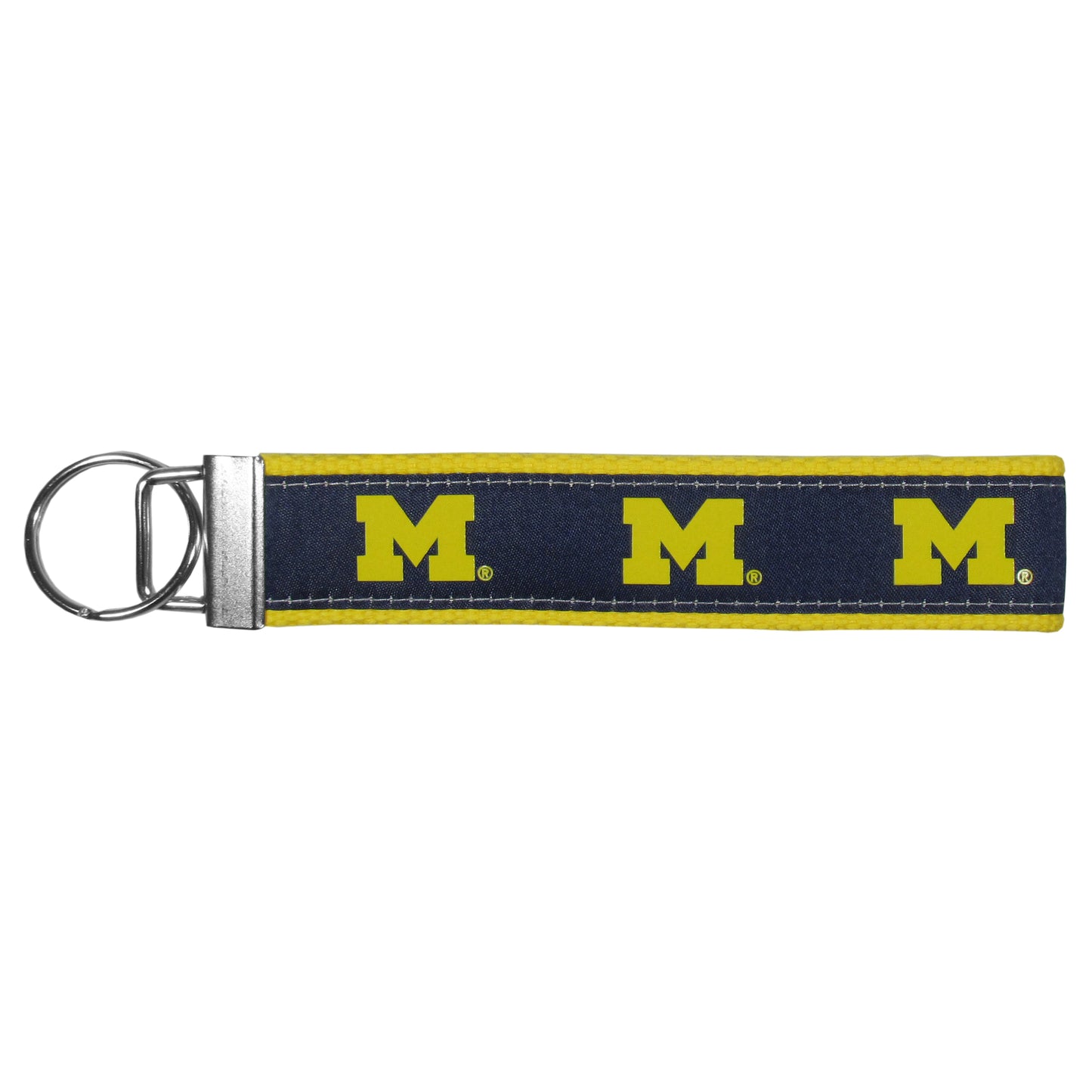 Michigan Wolverines Woven Wristlet Key Chain