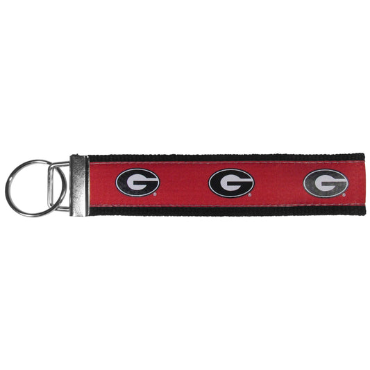 Georgia Bulldogs Woven Wristlet Key Chain - Georgia Bulldogs - Flyclothing LLC