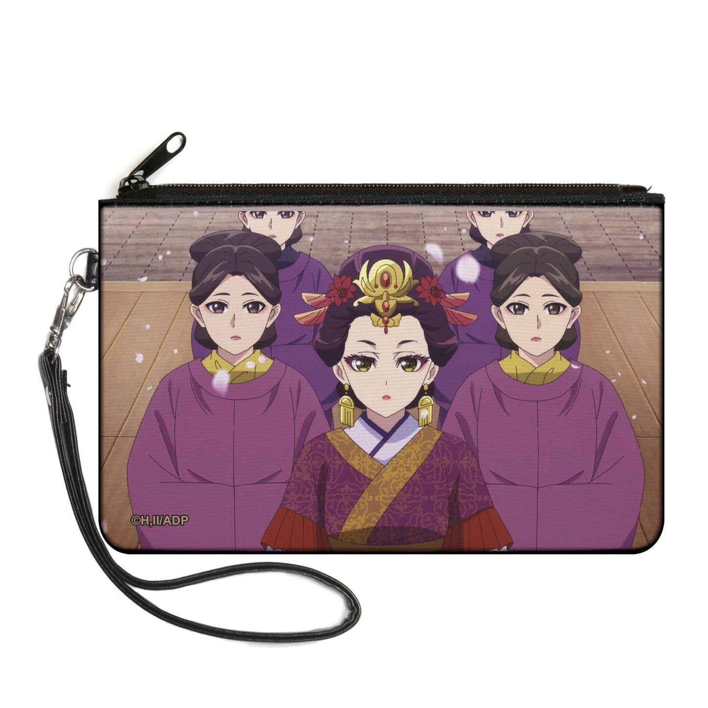 Canvas Zipper Wallet - LARGE - The Apothecary Diaries Loulan with Ladies in Waiting Petals Scene