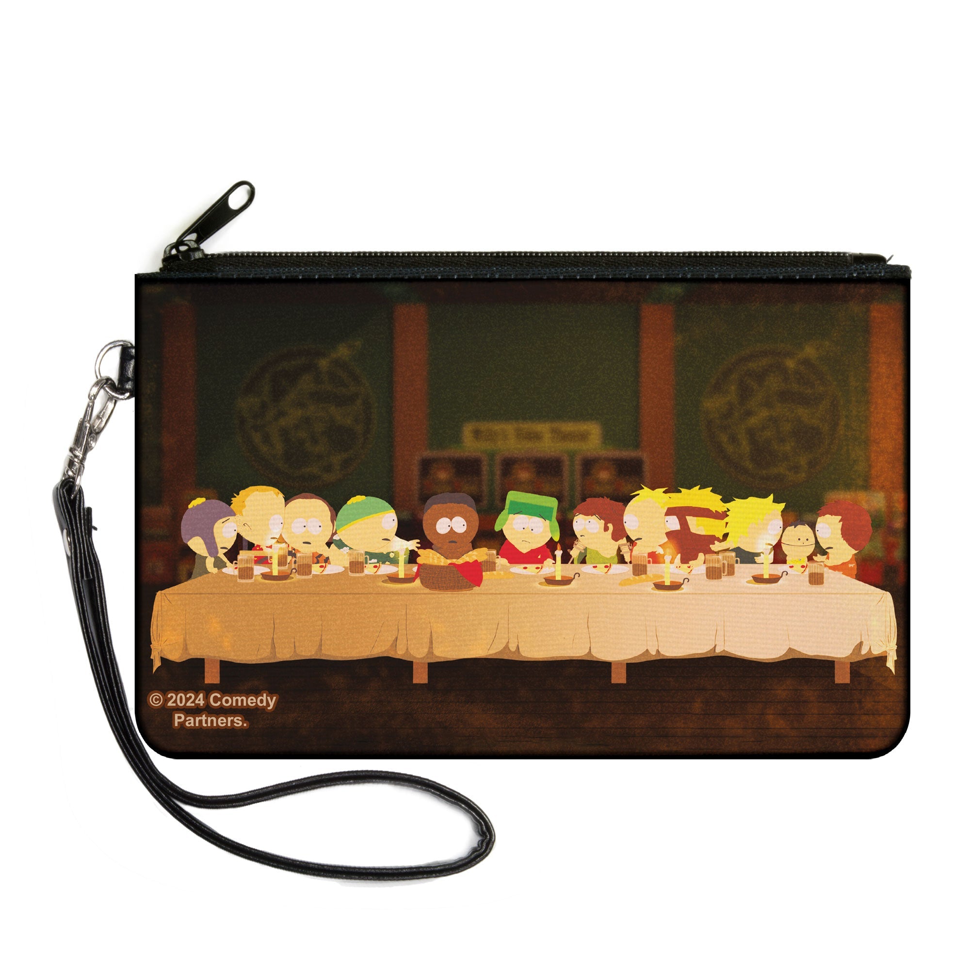 Canvas Zipper Wallet - LARGE - South Park Last Supper Group Pose