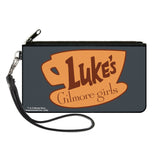 Canvas Zipper Wallet - LARGE - GILMORE GIRLS LUKE'S Coffee Cup Icon Gray/Browns