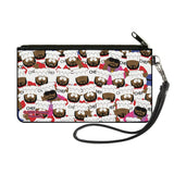 Canvas Zipper Wallet - SMALL - South Park Chef Expressions Stacked - Buckle-Down - Flyclothing LLC