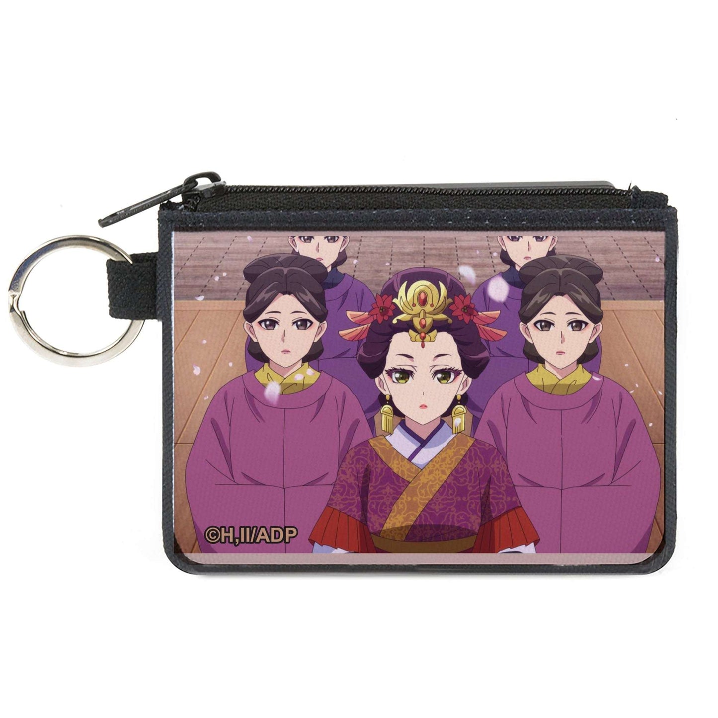 Canvas Zipper Wallet - MINI X-SMALL - The Apothecary Diaries Loulan with Ladies in Waiting Petals Scene