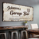 Garage Bar Sign VIII - Tailored Canvases - Flyclothing LLC