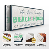 Beach House Sign III - Tailored Canvases - Flyclothing LLC