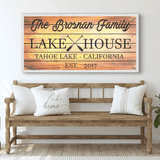 Family Lake House Paddle Sign III - Tailored Canvases - Flyclothing LLC