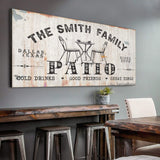 Family Patio Sign - Tailored Canvases - Flyclothing LLC