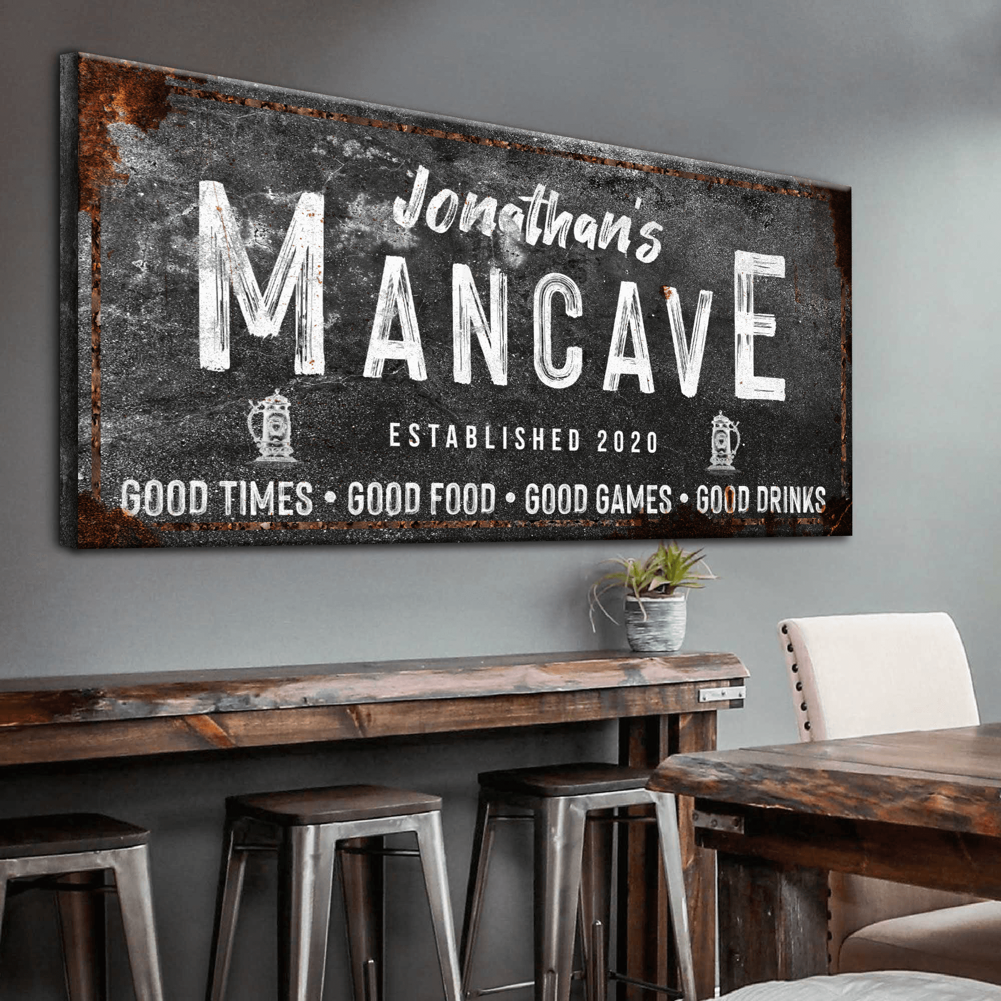 Good Times Man Cave Sign - Tailored Canvases - Flyclothing LLC