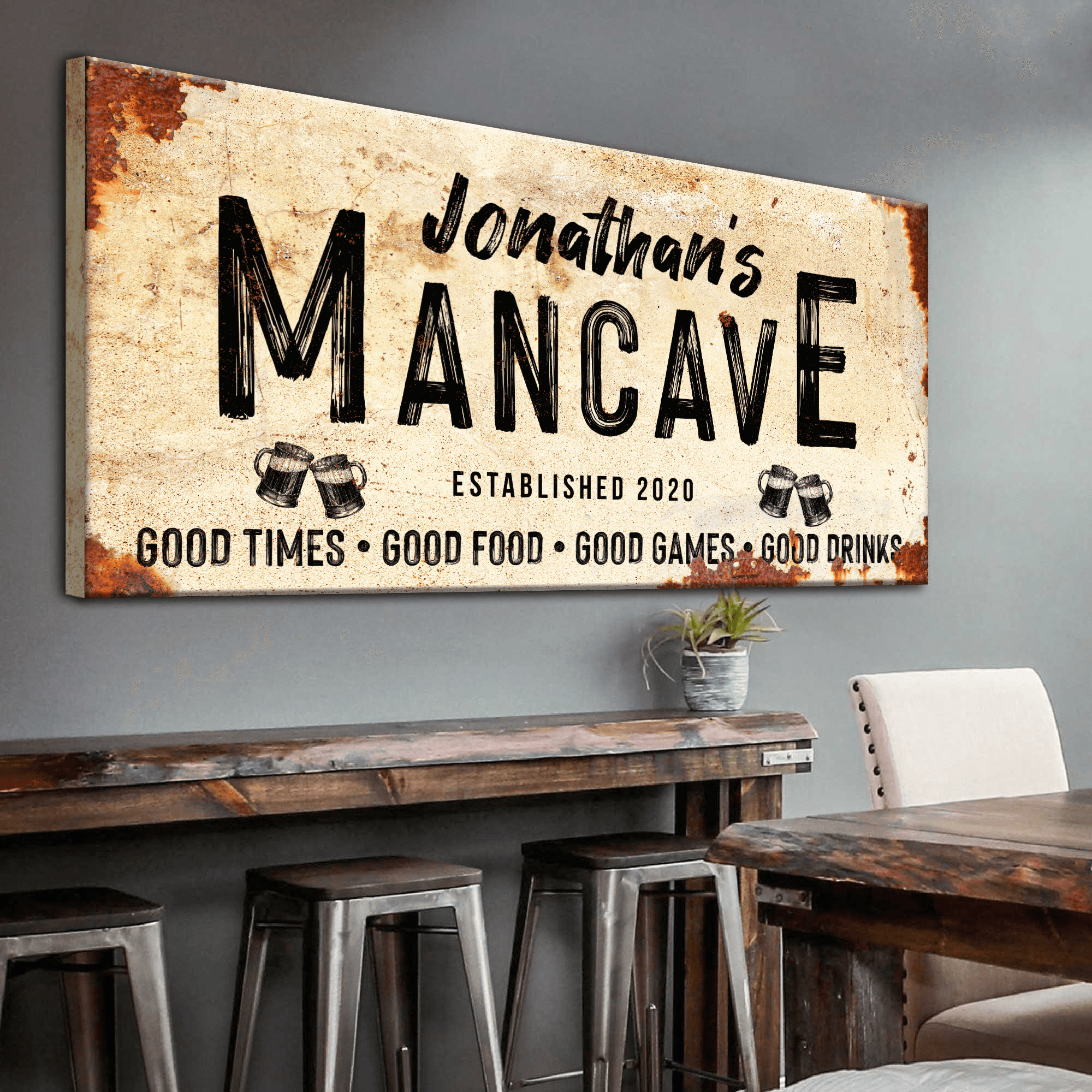 Good Times Man Cave Sign - LP1 - Tailored Canvases - Flyclothing LLC