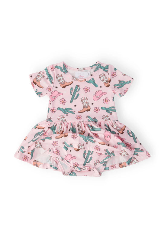 Cactus Cowgirl S/S Twirl Bodysuit - Mila & Rose ® - Flyclothing LLC