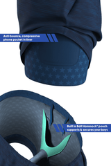 The Cardio King | Navy Space Dye Ball Hammock® 9 Inch Athletic Shorts - Shinesty