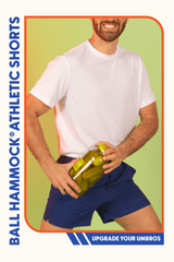 The Cardio King | Navy Space Dye Ball Hammock® 9 Inch Athletic Shorts - Shinesty