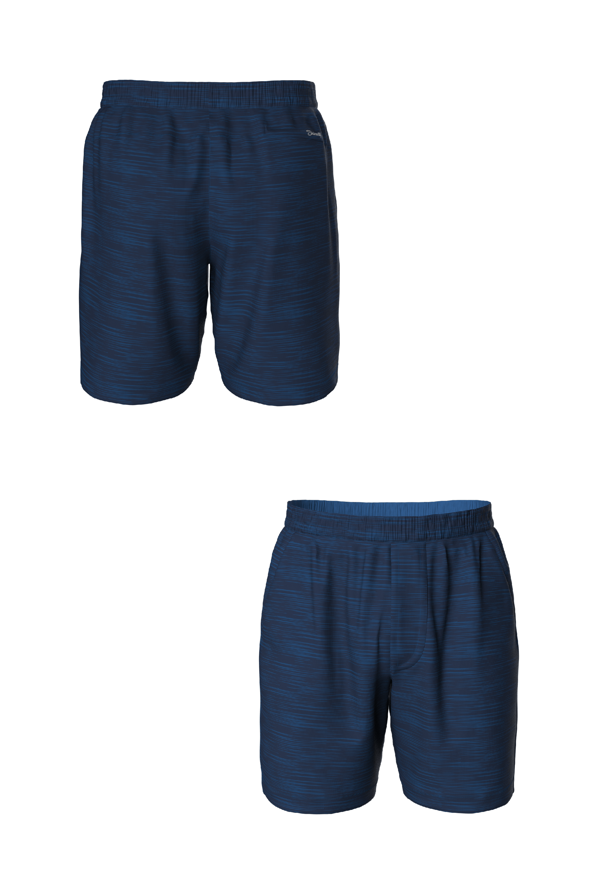 The Cardio King | Navy Space Dye Ball Hammock® 9 Inch Athletic Shorts - Shinesty