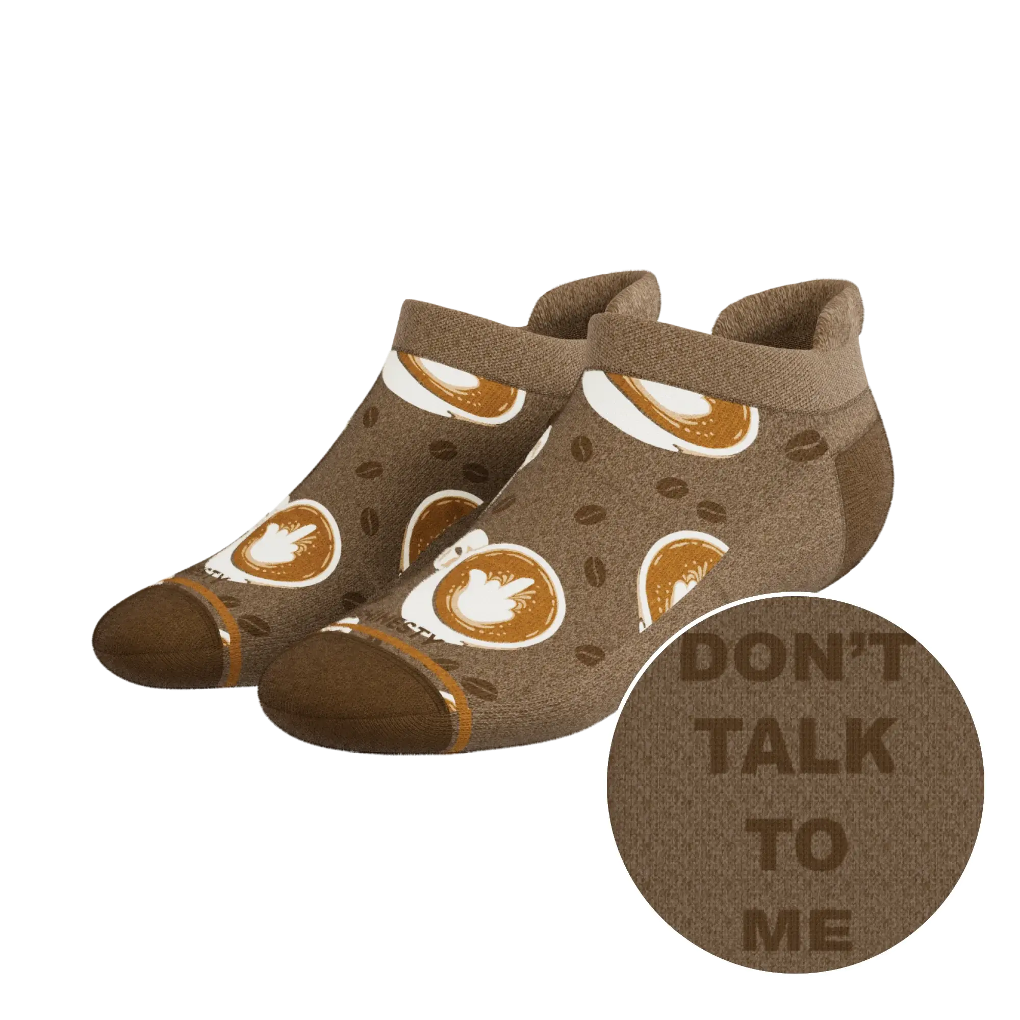 The Caf-fiend | Coffee Heel Hammock™ Ankle Socks - Shinesty - Flyclothing LLC