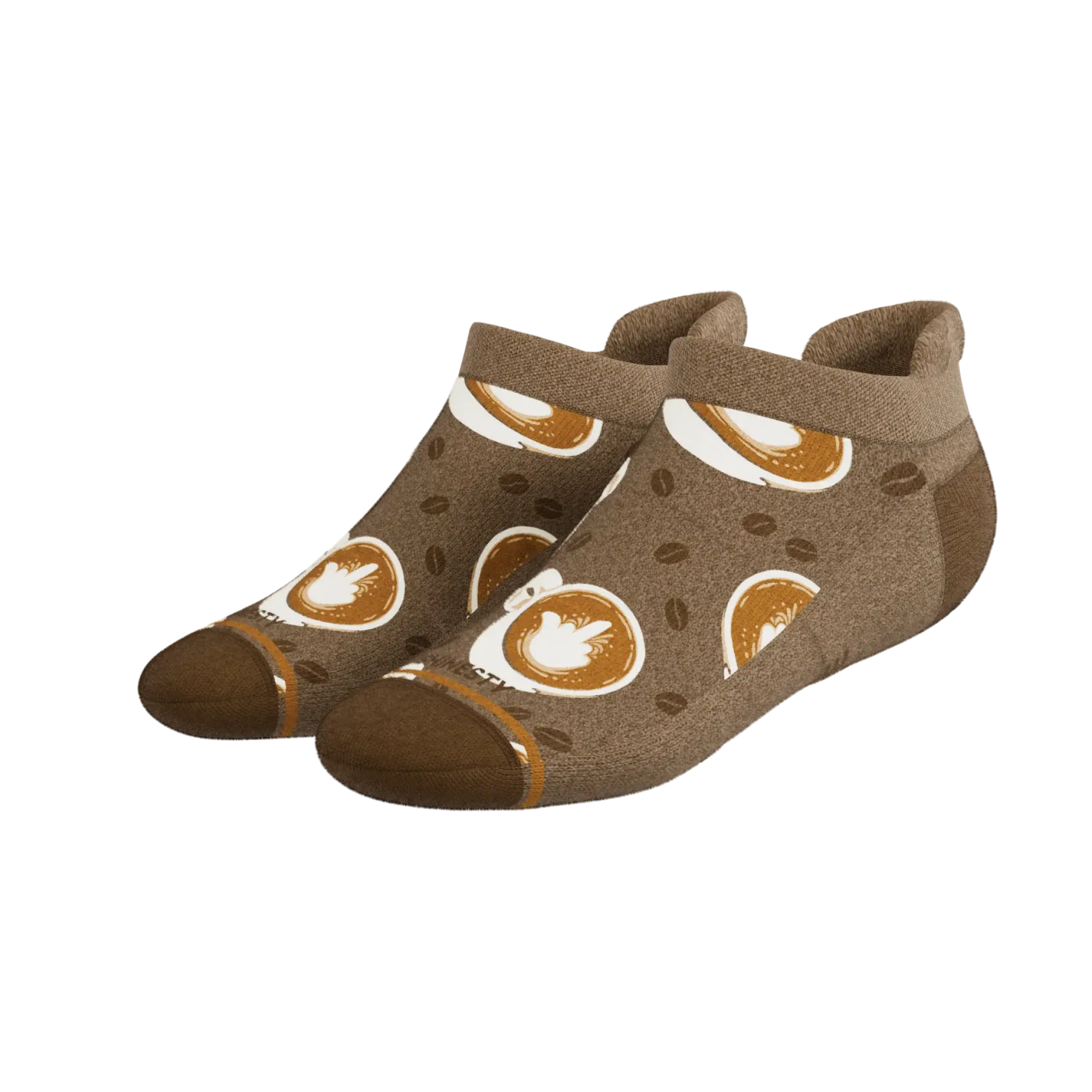 The Caf-fiend | Coffee Heel Hammock™ Ankle Socks - Shinesty - Flyclothing LLC