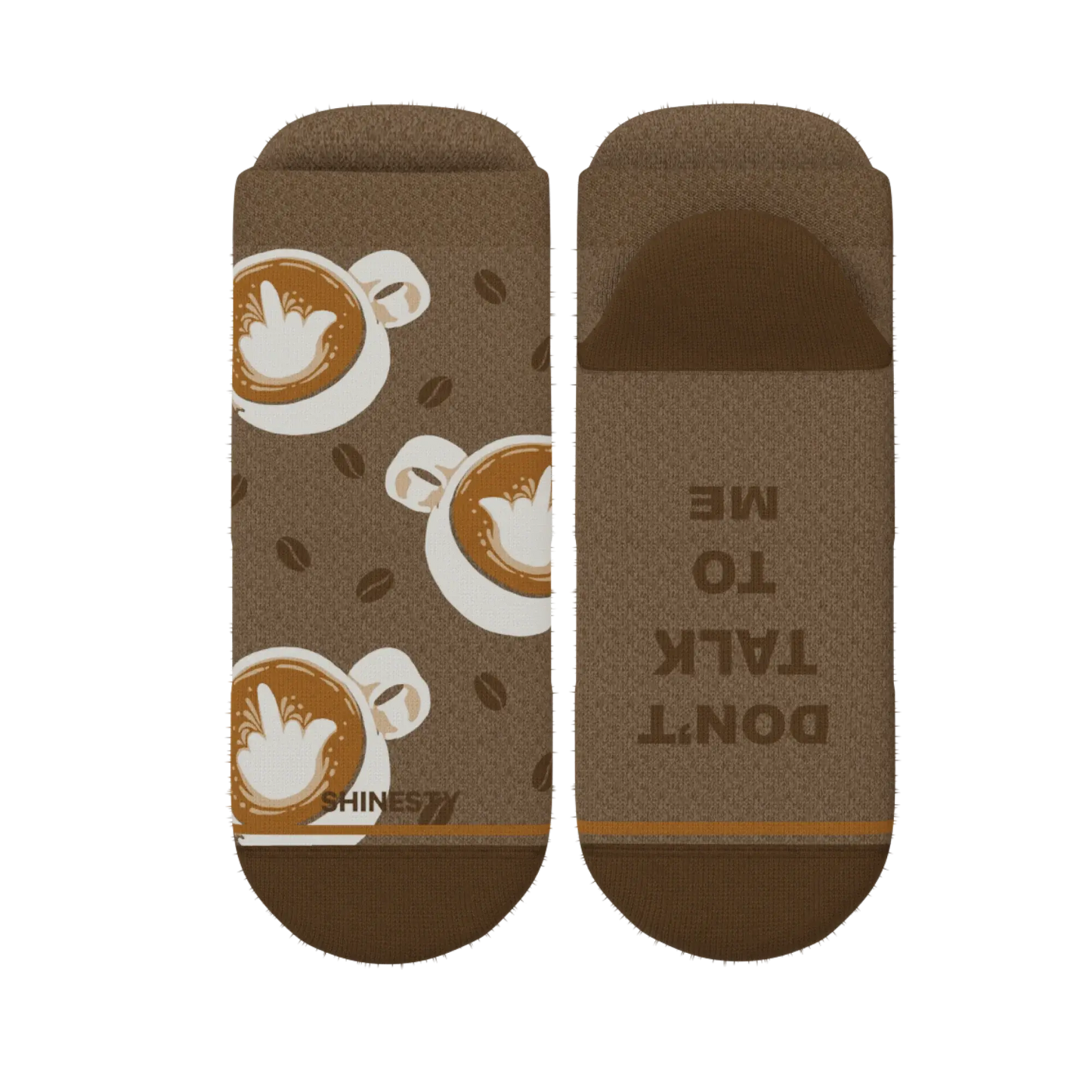 The Caf-fiend | Coffee Heel Hammock™ Ankle Socks - Shinesty - Flyclothing LLC