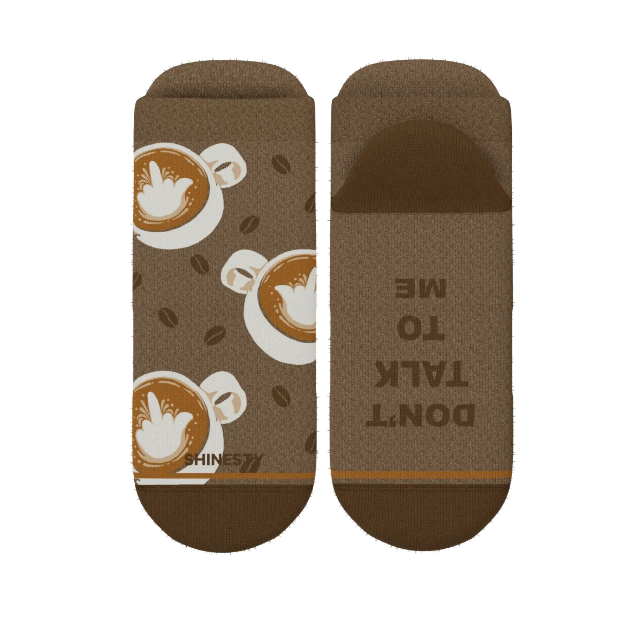 The Caf-fiend | Coffee Heel Hammock™ Ankle Socks - Shinesty - Flyclothing LLC