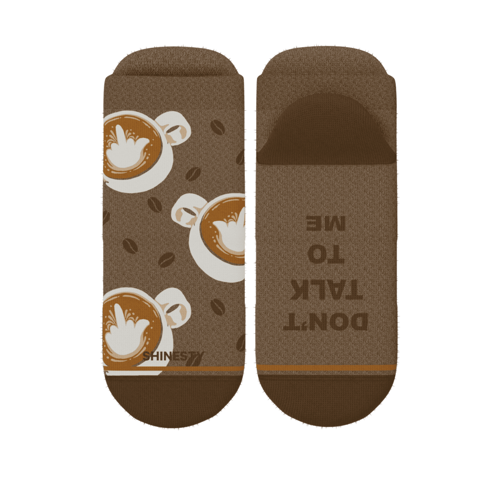 The Caf-fiend | Coffee Heel Hammock™ Ankle Socks - Shinesty - Flyclothing LLC