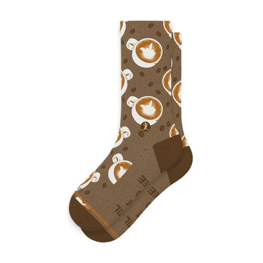 The Caf-fiend | Coffee Heel Hammock™ Crew Socks