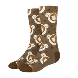 The Caf-fiend | Coffee Heel Hammock™ Crew Socks - Shinesty - Flyclothing LLC