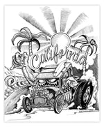 Black Market Art Company California Print