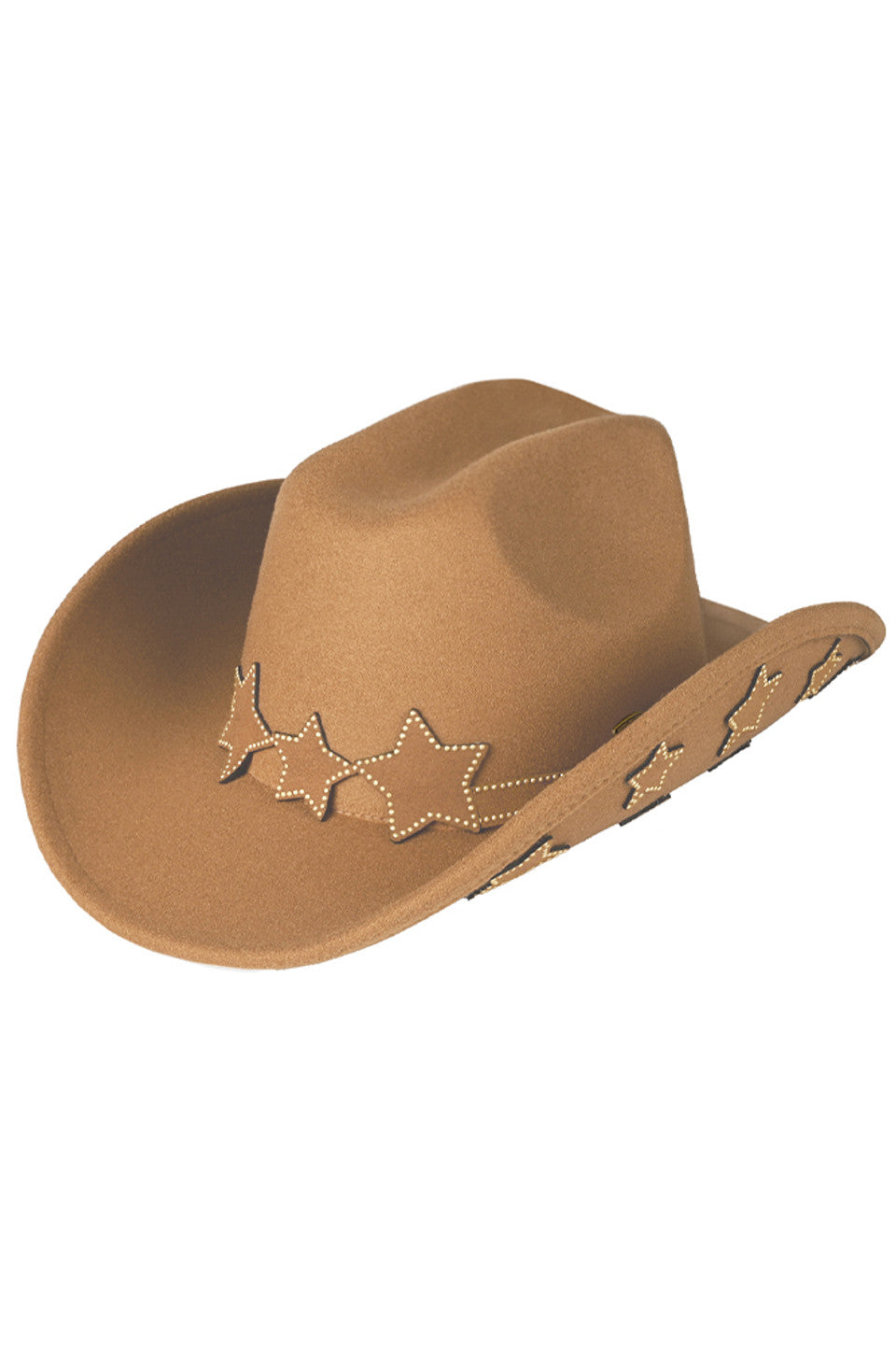 C.C Star Embellishment Cowboy Hat - Camel - Madeline Love - Flyclothing LLC