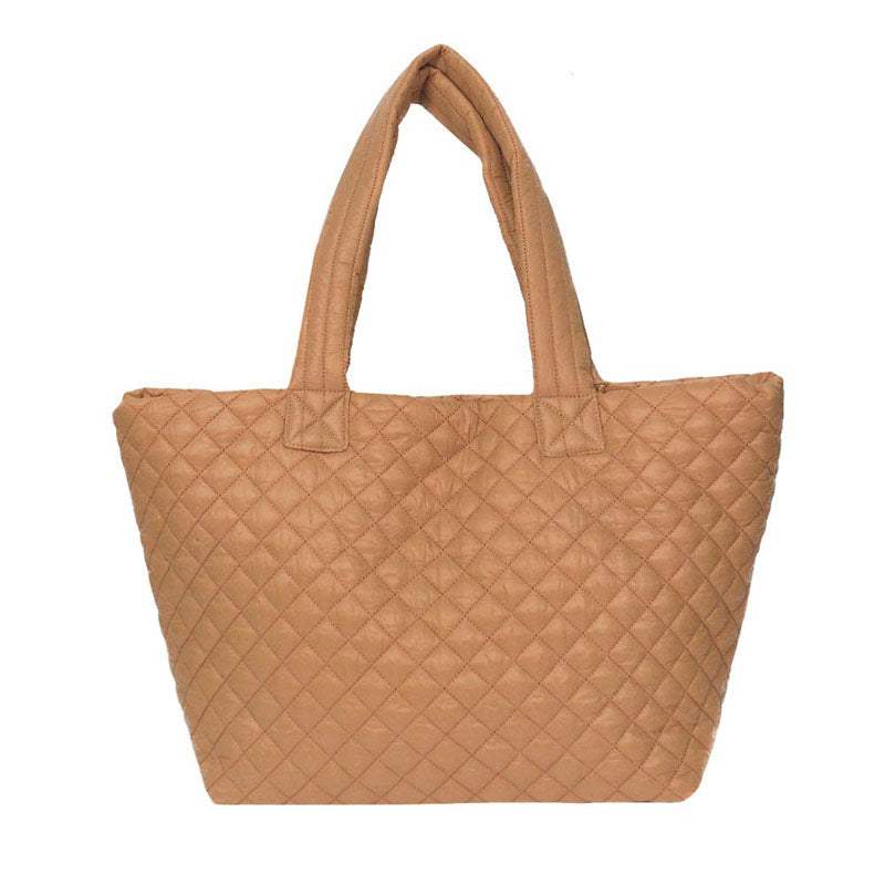 Quilted Padded Puffer Tote Bag - Madeline Love - Flyclothing LLC