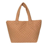 Quilted Padded Puffer Tote Bag - Madeline Love - Flyclothing LLC