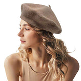 Solid Beret Hat - Madeline Love - Flyclothing LLC