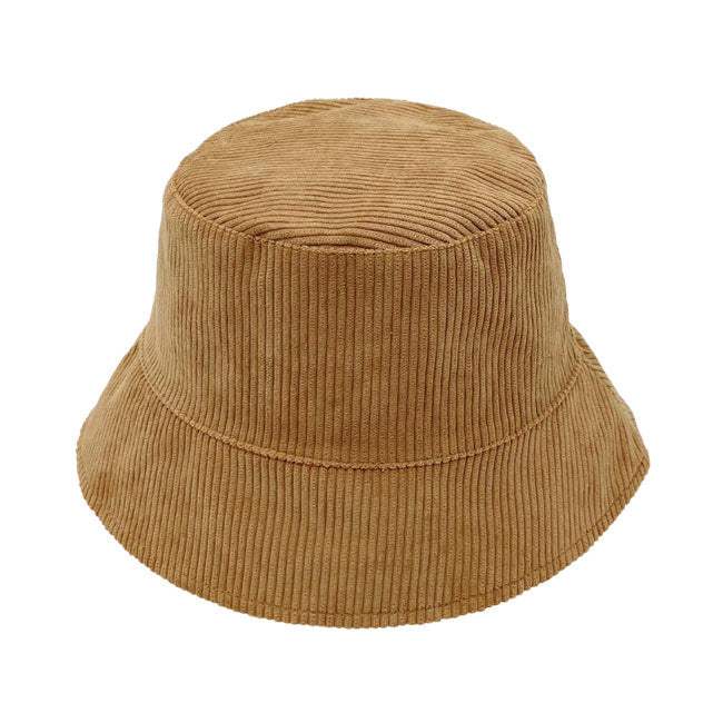 Solid Corduroy Bucket Hat - Madeline Love - Flyclothing LLC