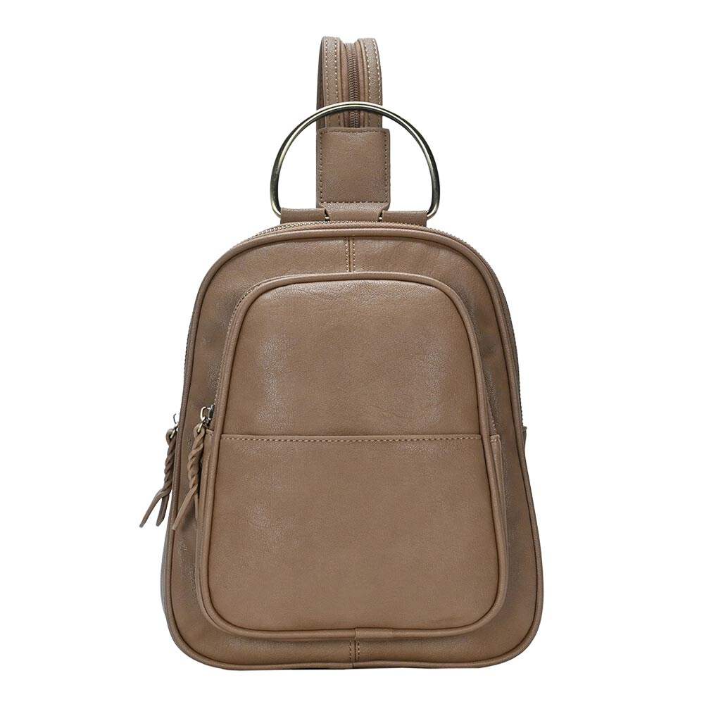 Solid Faux Leather Sling Bag - Madeline Love - Flyclothing LLC