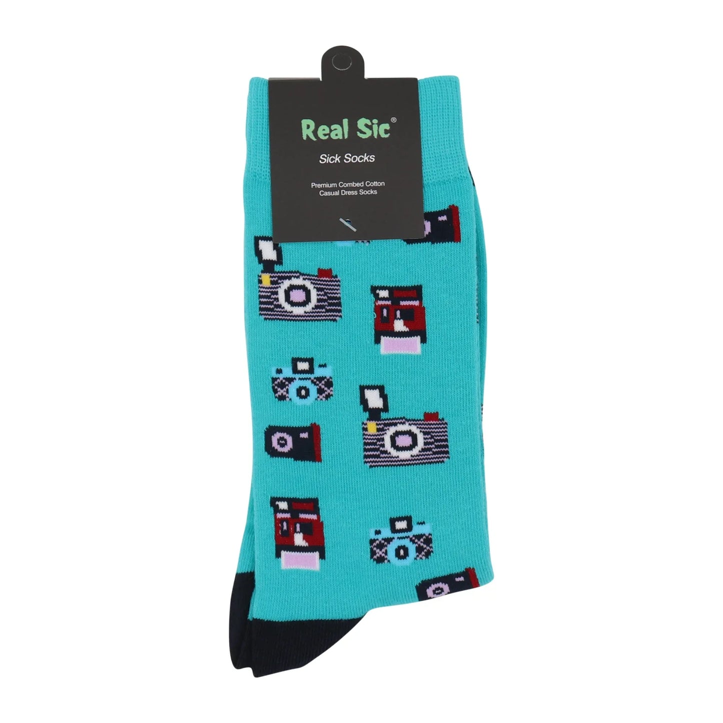 Cameras Photography Socks - Comfy Cotton for Men & Women - Real Sic - Flyclothing LLC
